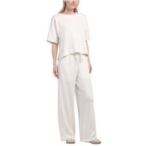 ELIE BY ELIE TAHARI 2pc Short Sleeve Scuba Top And Pants Set